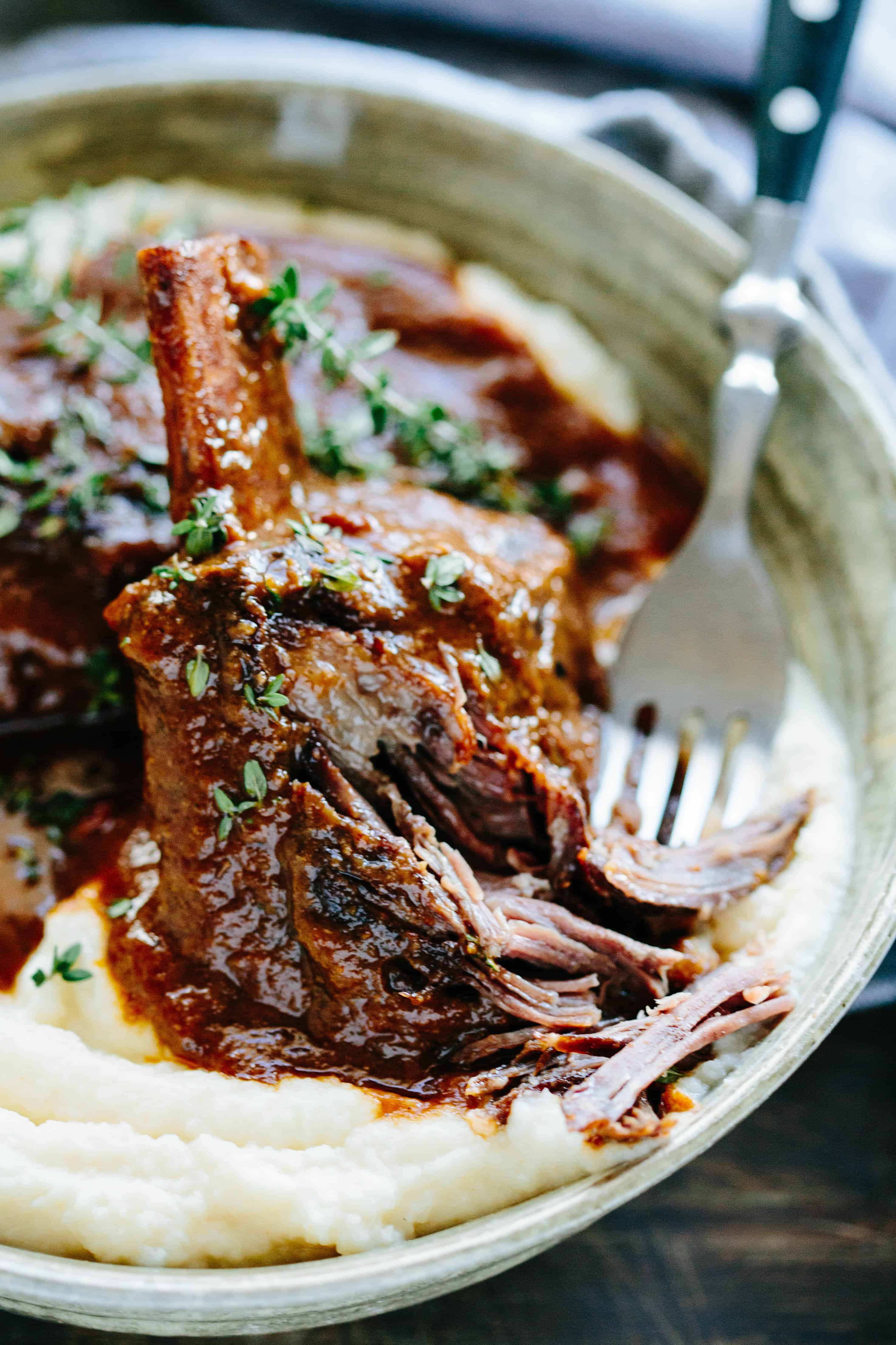 Red Wine Braised Short Ribs With Parsnip Celery Root Puree Sheryl Wenzel Copy Me That