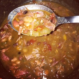 15 Bean Soup with Ham [Instant Pot Pressure Cooker] | Marie Elwood ...
