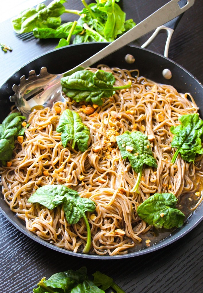 20 Minute Sticky Basil Thai Noodles