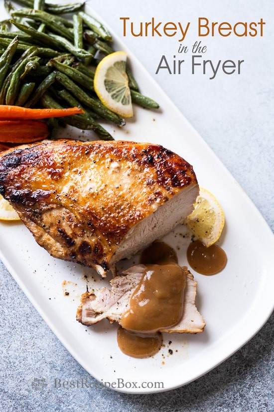 Air Fried Turkey Breast with Lemon Pepper or Herbs | Leah Zachery ...
