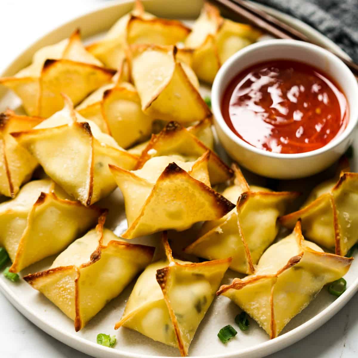 Baked Cream Cheese Wontons (Rangoons) | Hall40 | Copy Me That