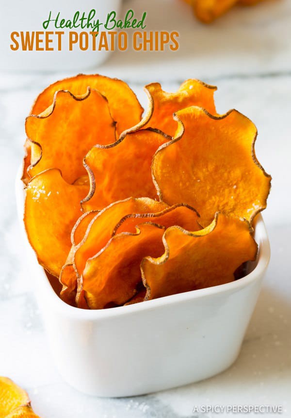 Baked Sweet Potato Chips Recipe Video Kim Copy Me That