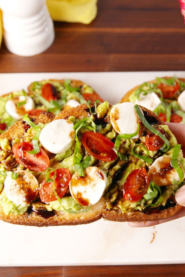 Best Caprese Avocado Toast | Courtney Carra | Copy Me That