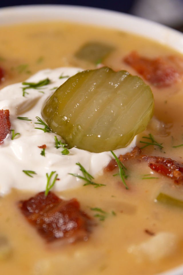 Best Loaded Dill Pickle Soup | John Quinby | Copy Me That