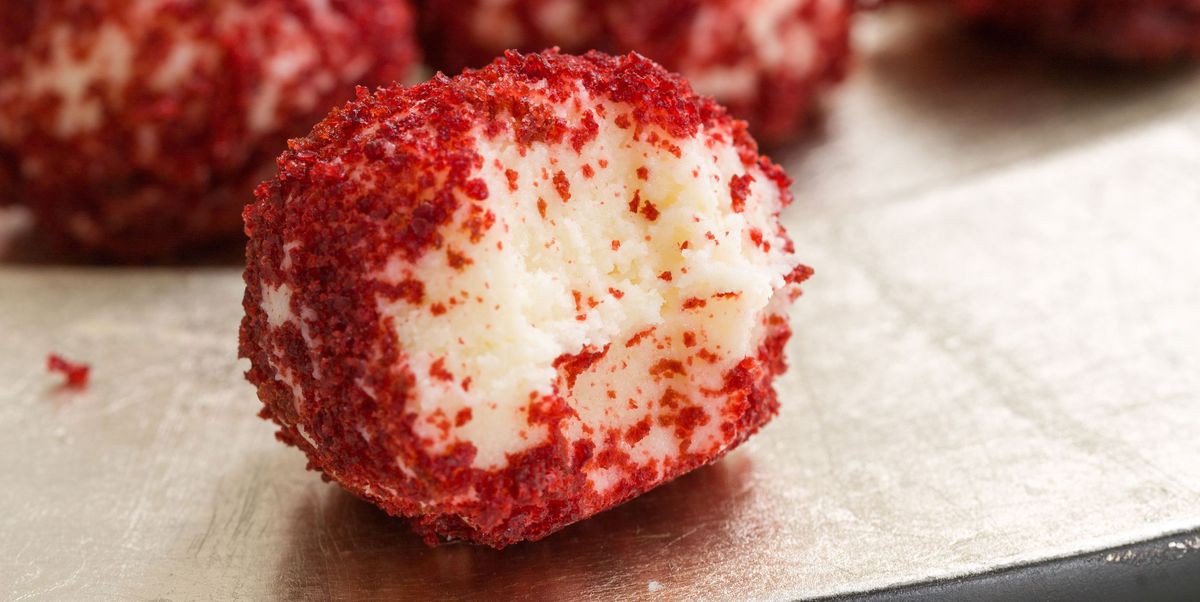 Image result for red velvet cheesecake bites