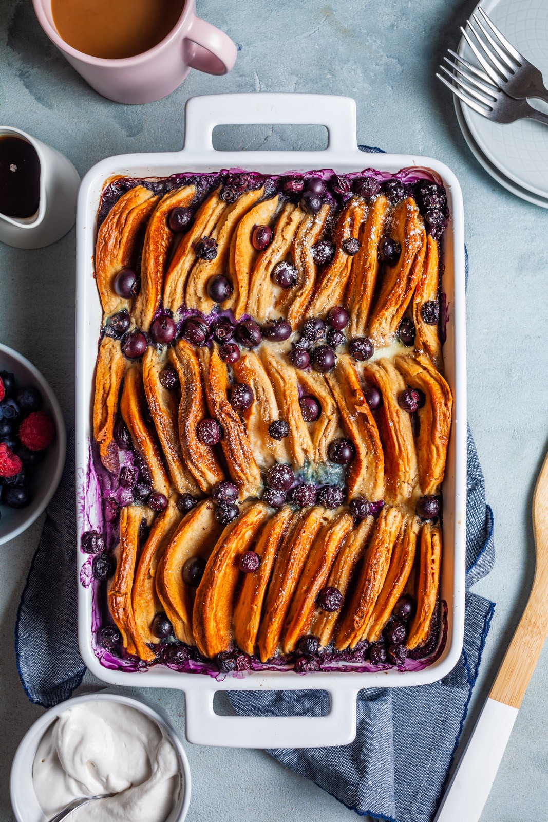 Blueberry Pancake Breakfast Casserole | Diane VandenPlas | Copy Me That