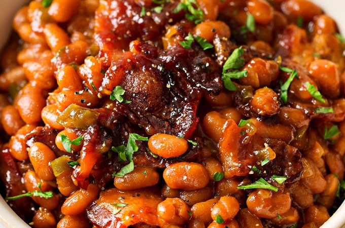 Brown Sugar And Bacon Baked Beans | Louise Helland | Copy Me That