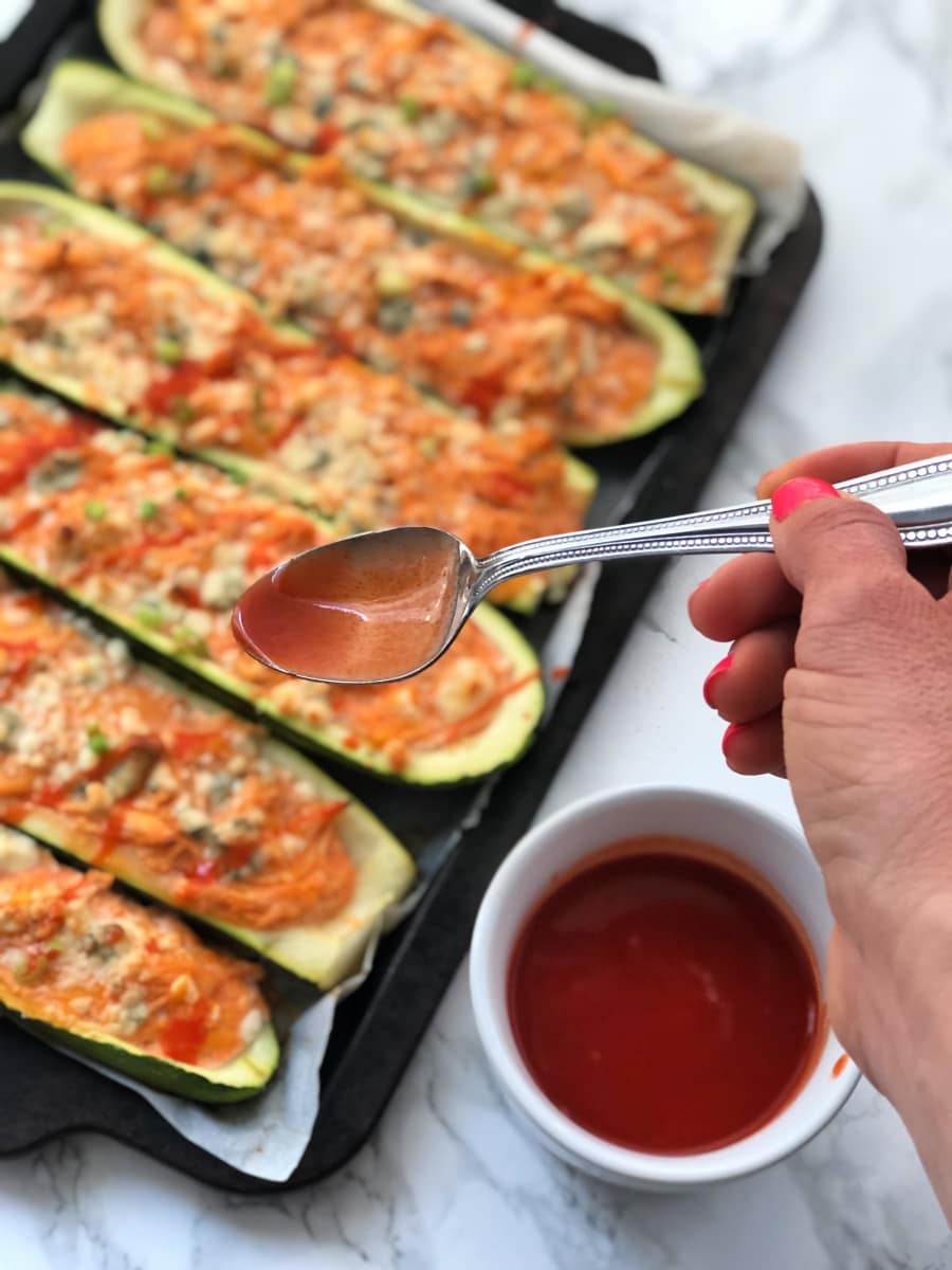 Buffalo Chicken Zucchini Boats 21 Day Fix Nancy Carol Davenport Copy Me That