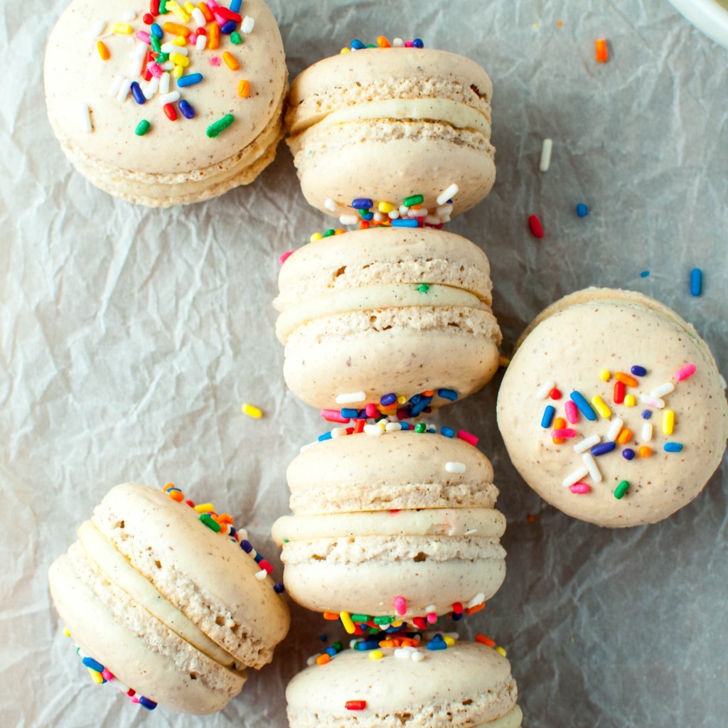 Cake Batter French Macarons | Braeby | Copy Me That