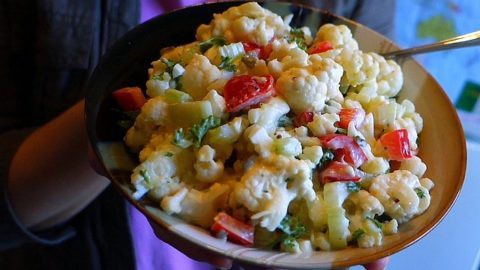 Cauliflower Potato Salad "No Potato" | Stephanie Rountree ...