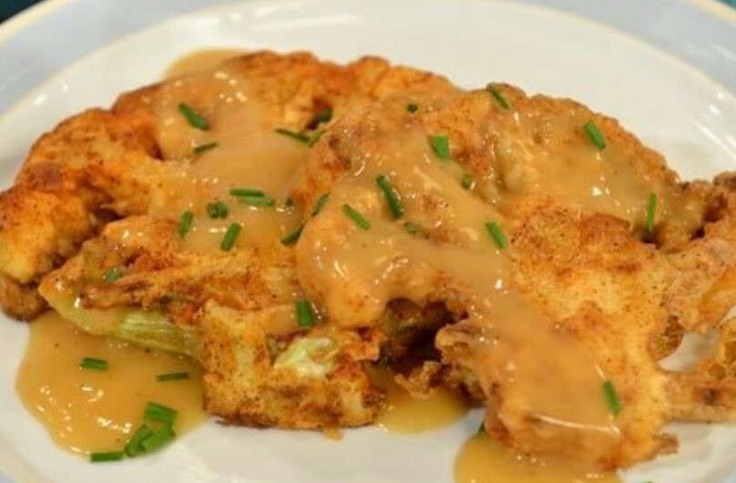 Chicken Fried Cauliflower Steak Renee Tyran Copy Me That