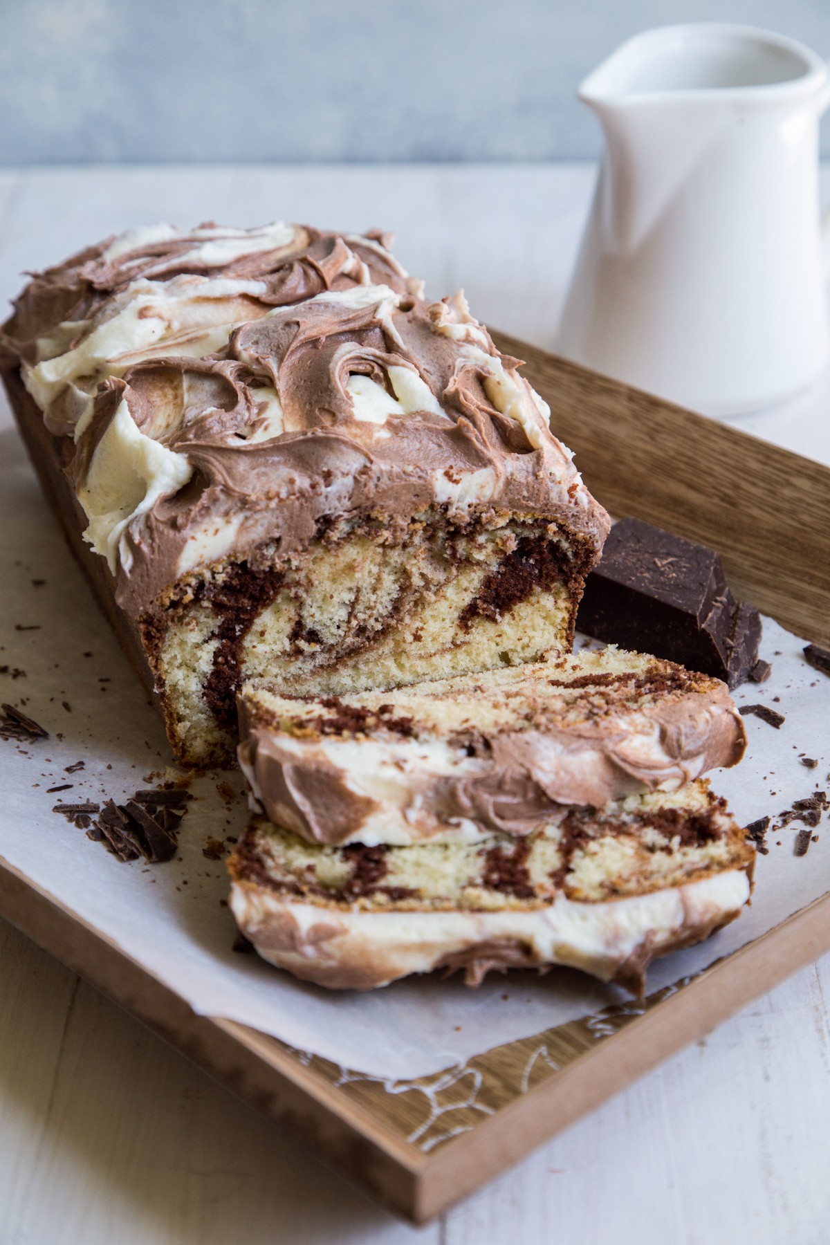 Chocolate Almond Marble Pound Cake | Angela B | Copy Me That