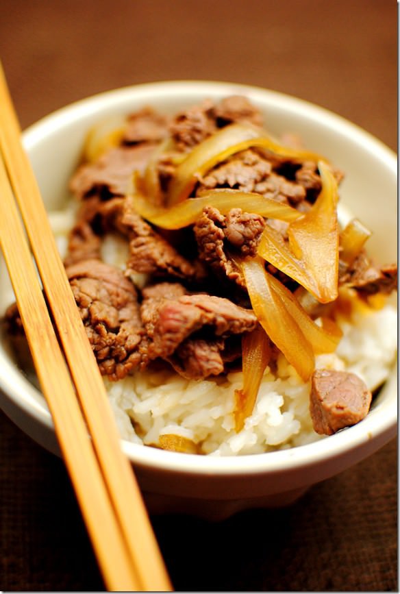 Copycat Yahsinoya beef bowls