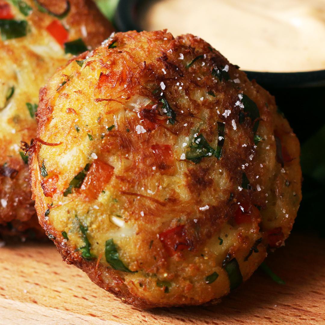 Cornbread Crab Cakes by Lawrence Page Recipe by Tasty