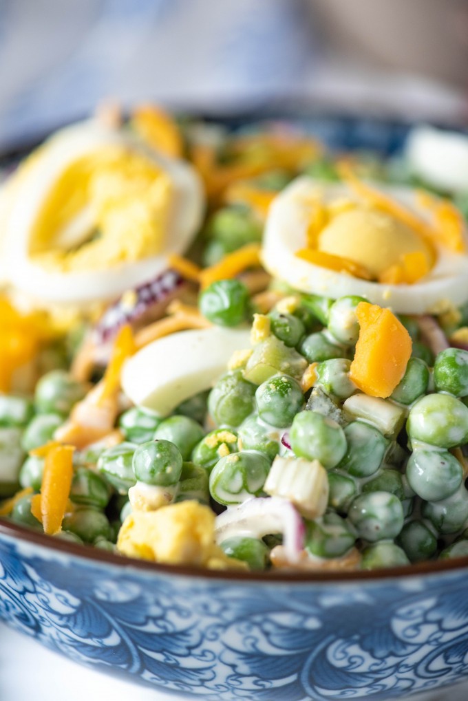 Creamy, Easy Pea Salad Akayi Copy Me That