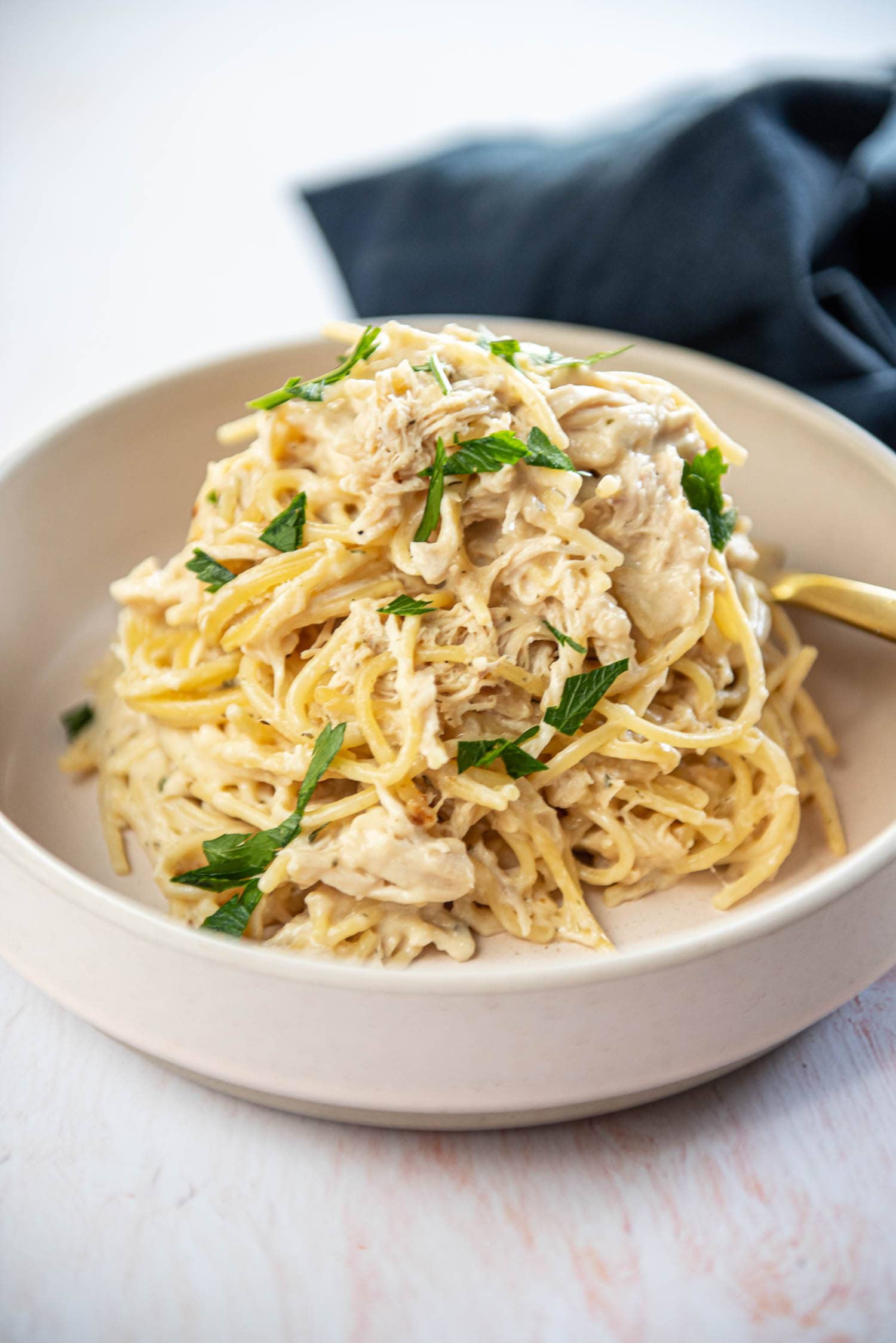 Creamy Slow Cooker Chicken Spaghetti | Margaret Wanamaker | Copy Me That