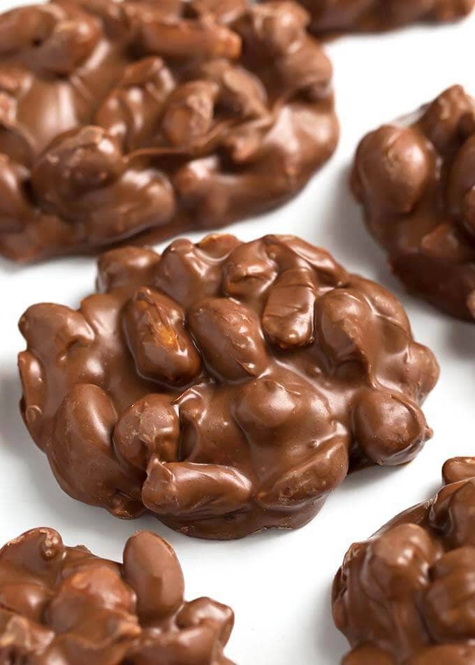 Crock Pot Chocolate Peanut Clusters | Cindy Jisa Allen | Copy Me That