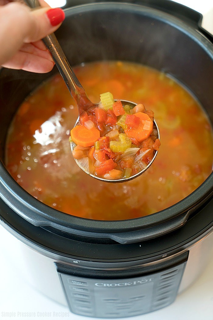 Crock Pot Express - Pinto Bean Soup | KemiZ | Copy Me That