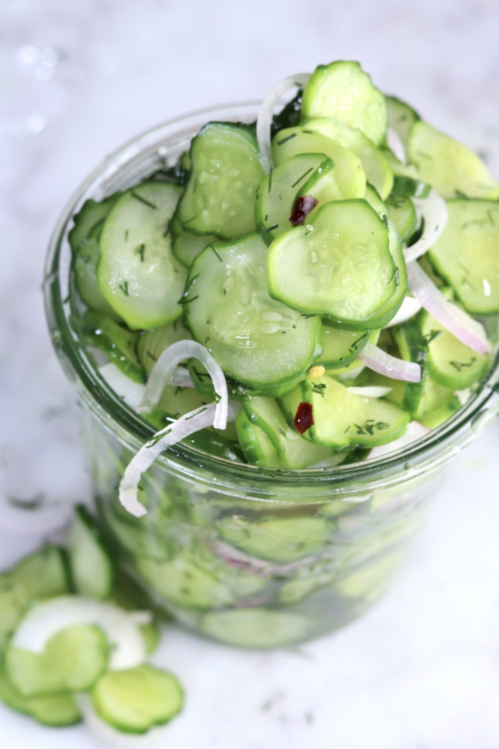 Cucumber Onion Salad {Sweet Vinegar Dressing} | 57haddreams | Copy Me That