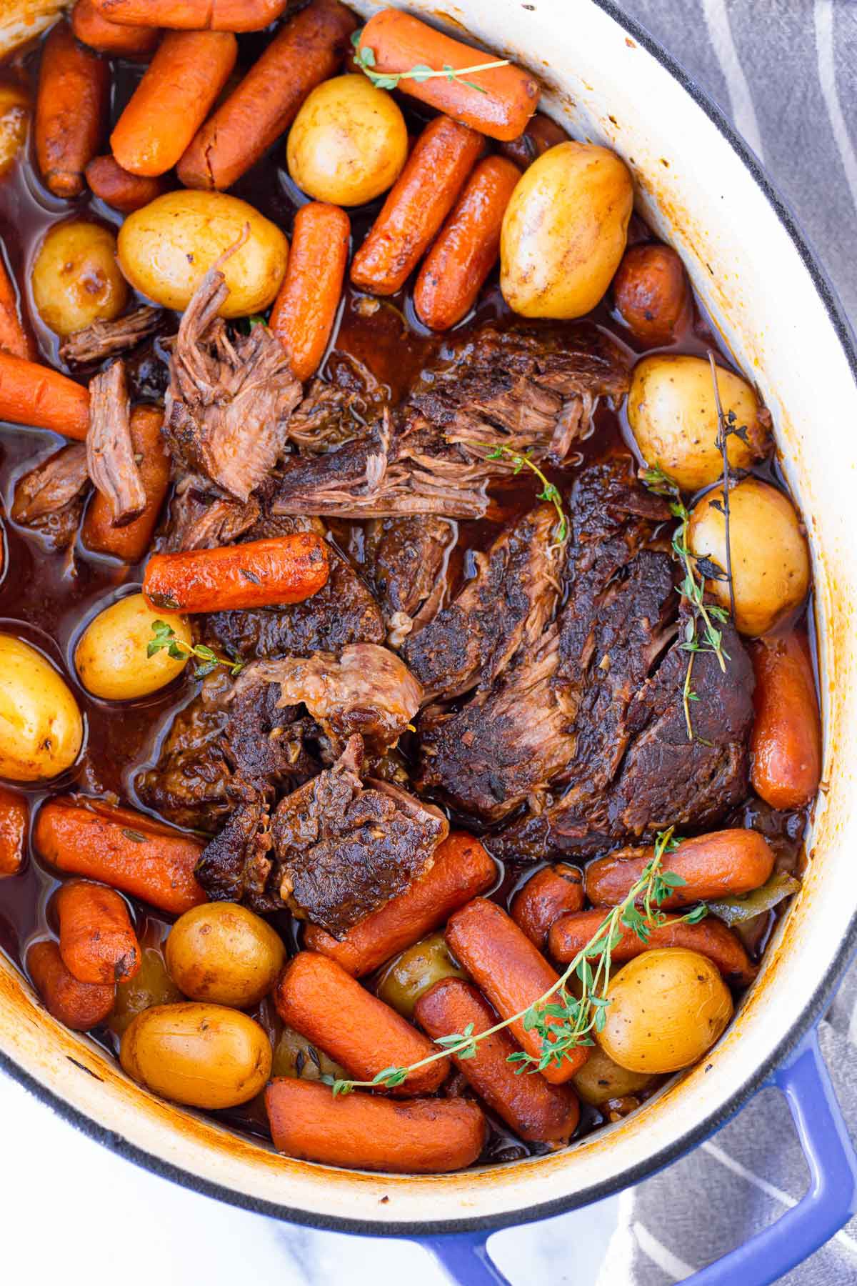 Dutch Oven Pot Roast | Flavors by EmmaLee | Copy Me That