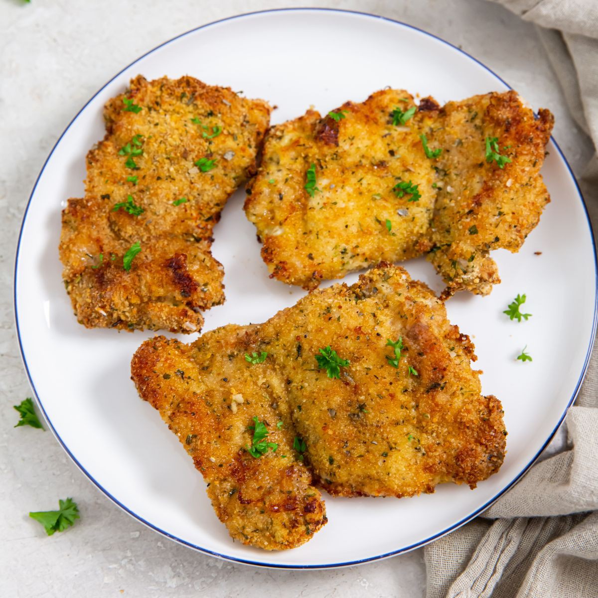 Easy Air Fryer Breaded Chicken Thighs | Jeleclekat | Copy Me That