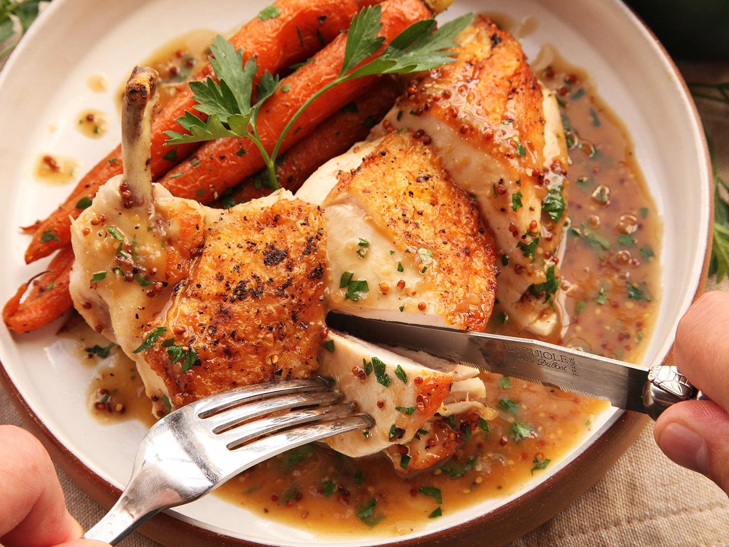 Easy Pan-Roasted Chicken Breasts with Bourbon-Mustard Pan Sauce | Tay ...