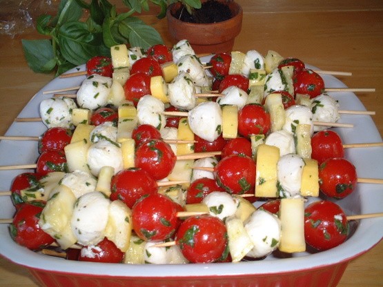 Fresh Caprese Vegetable Kabobs Tracyl Copy Me That