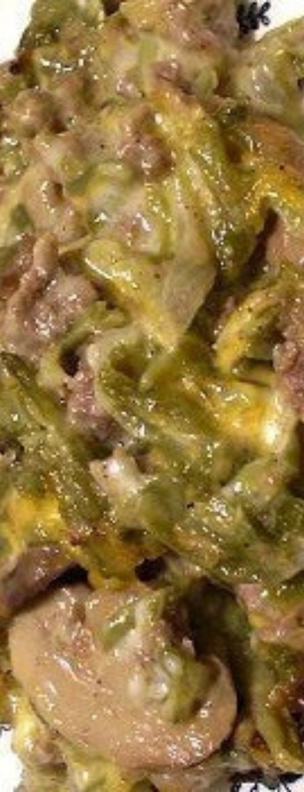 Green Bean and Hamburger Casserole (Low-Carb) | Kris M | Copy Me That