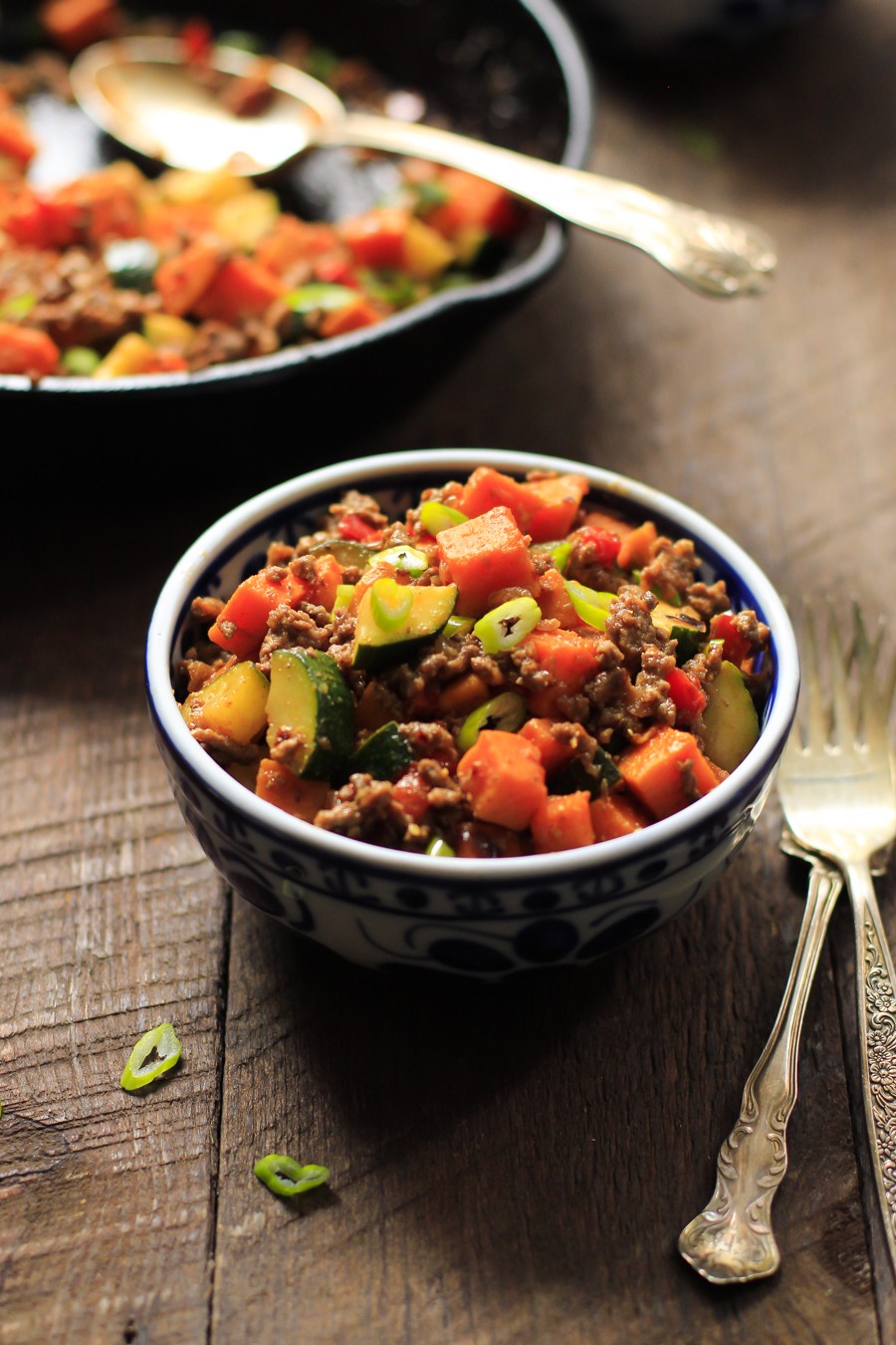 Ground Beef Zucchini Sweet Potato Skillet (Meal Prep) | Arduanne | Copy ...