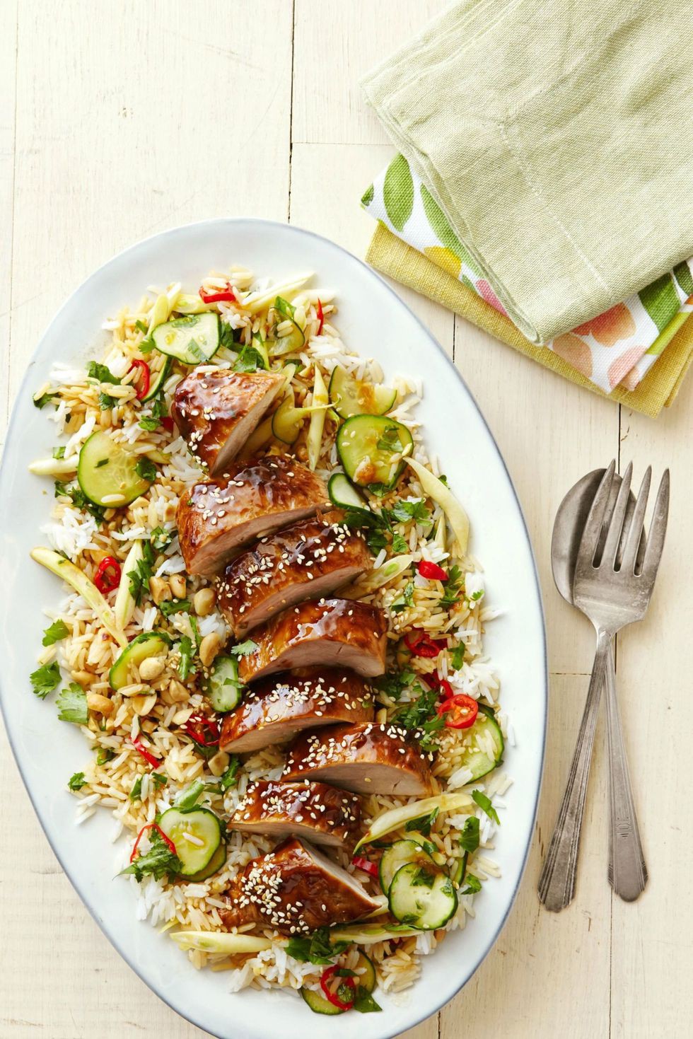 Hoisin-Glazed Pork Tenderloin with Asian Rice Salad | Katie Keto | Copy ...