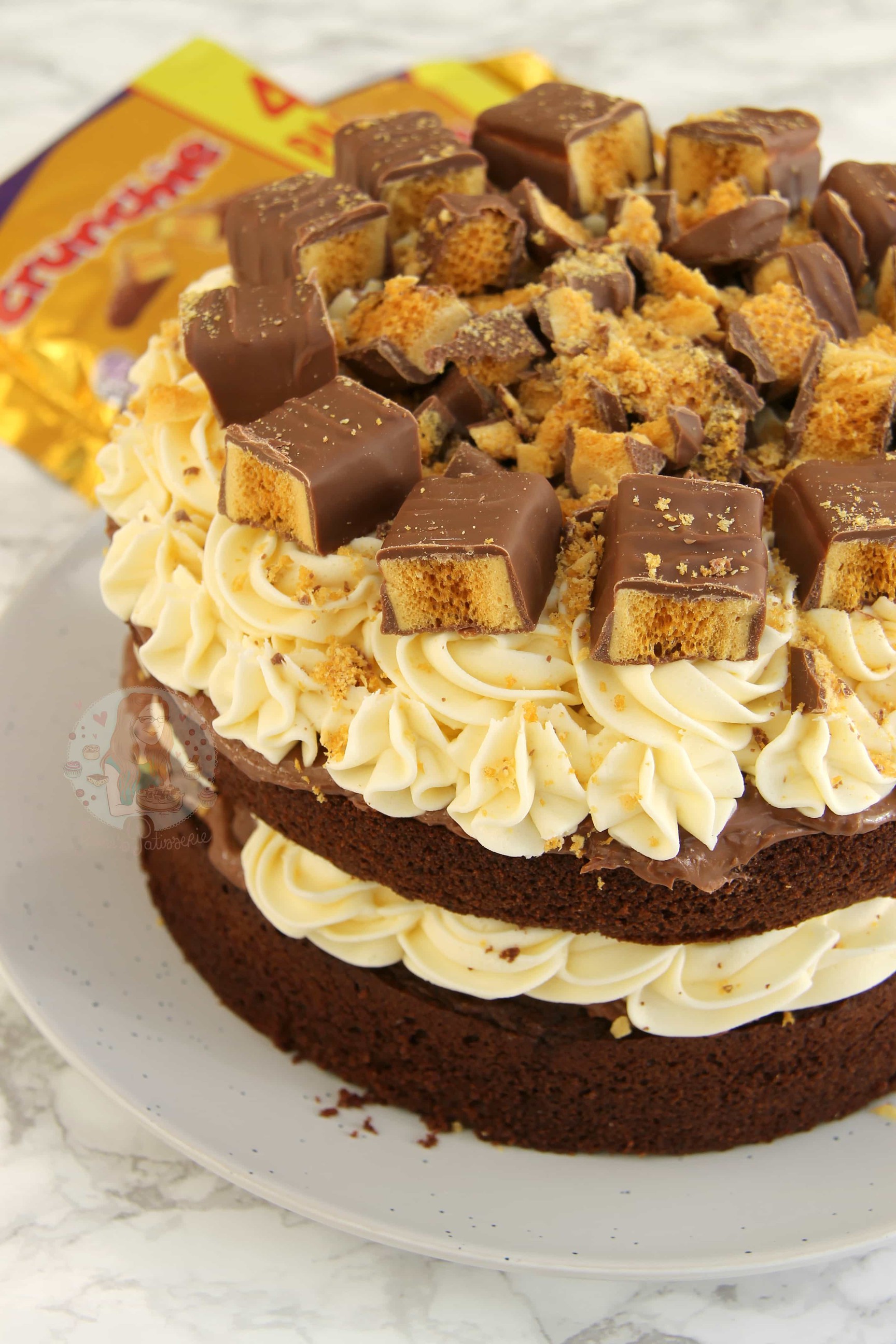 Honeycomb Crunchie Cake Stevieb Copy Me That