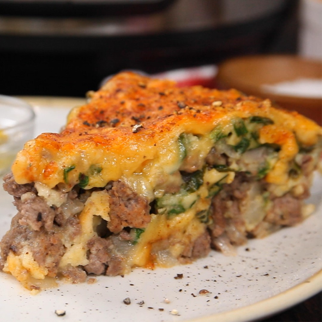 Impossibly Easy Cheeseburger Pie | Laura Barrows | Copy Me That