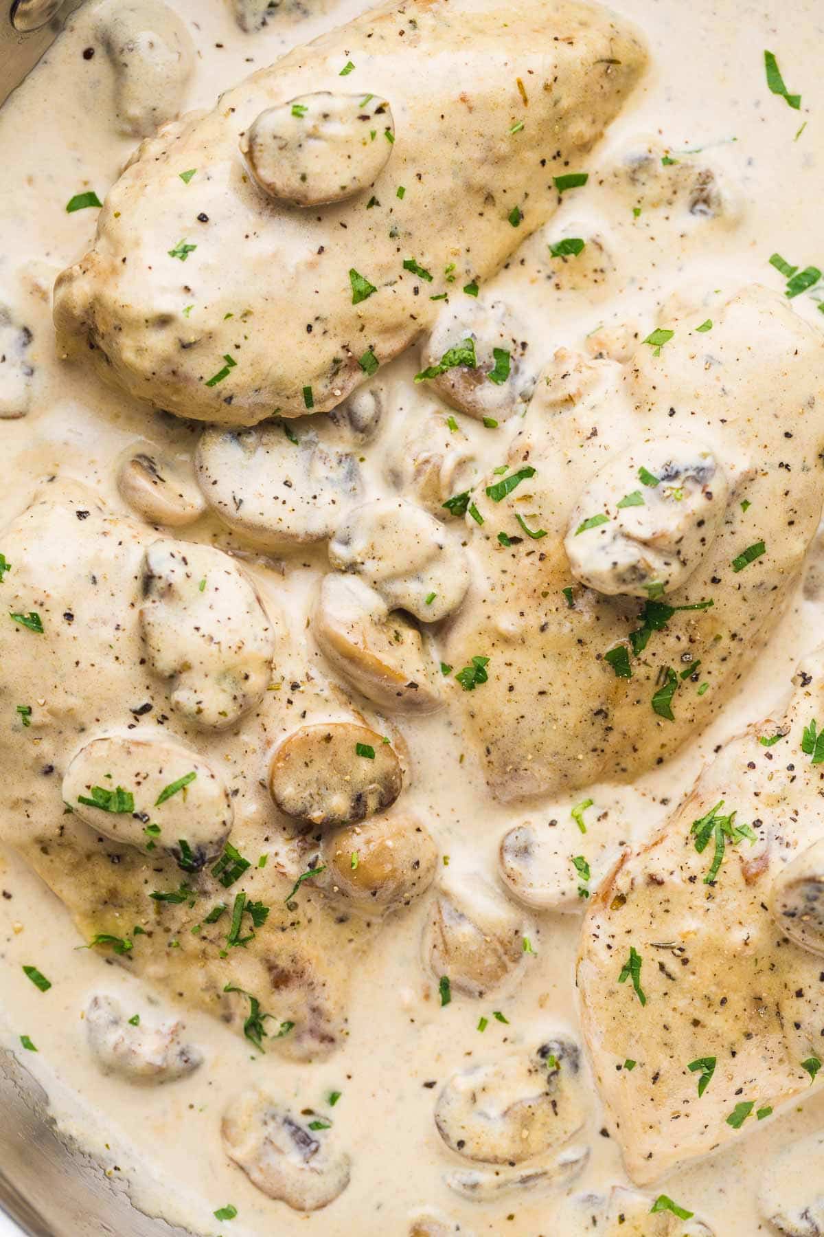 creamy mushroom chicken instant pot Chicken mushroom creamy garlic ...