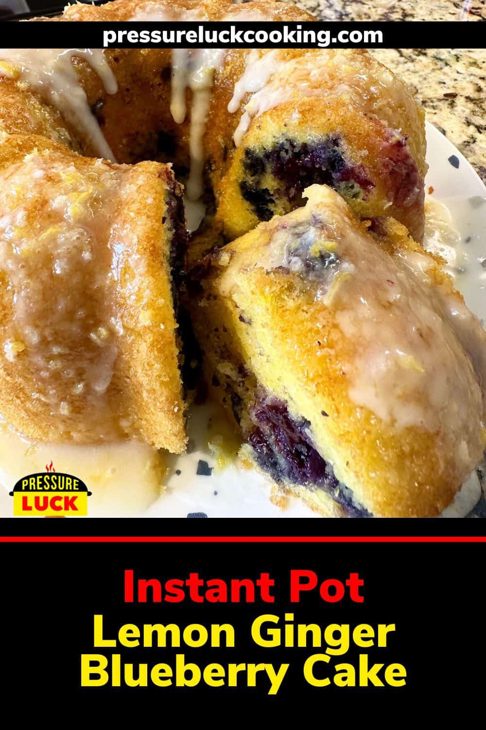 Instant Pot Blueberry Lemon Cake Easy Recipe - simplyvegetarian777