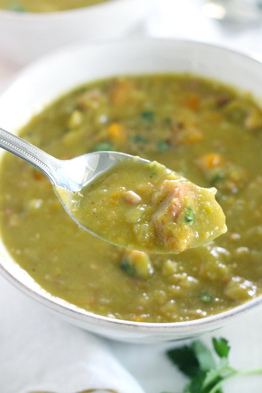 Instant Pot Split Pea Soup (Made with a Leftover Ham Bone) | Bellaslady ...