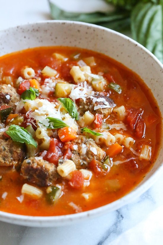 Instant Pot Turkey Meatball and Ditalini Soup | DebPaddRecipes | Copy ...