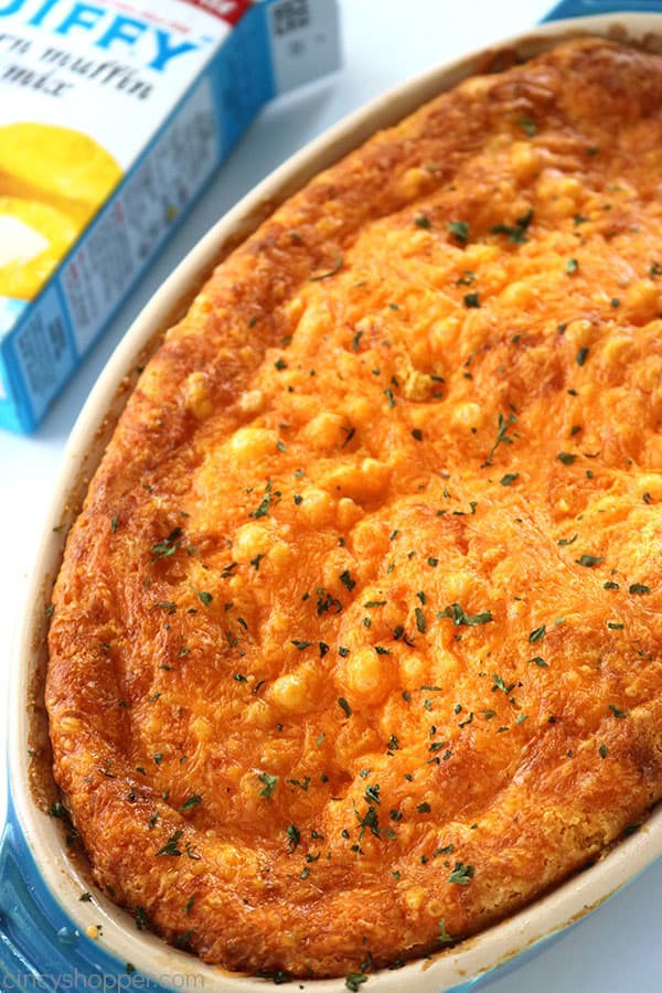 corn casserole with jiffy and cheese