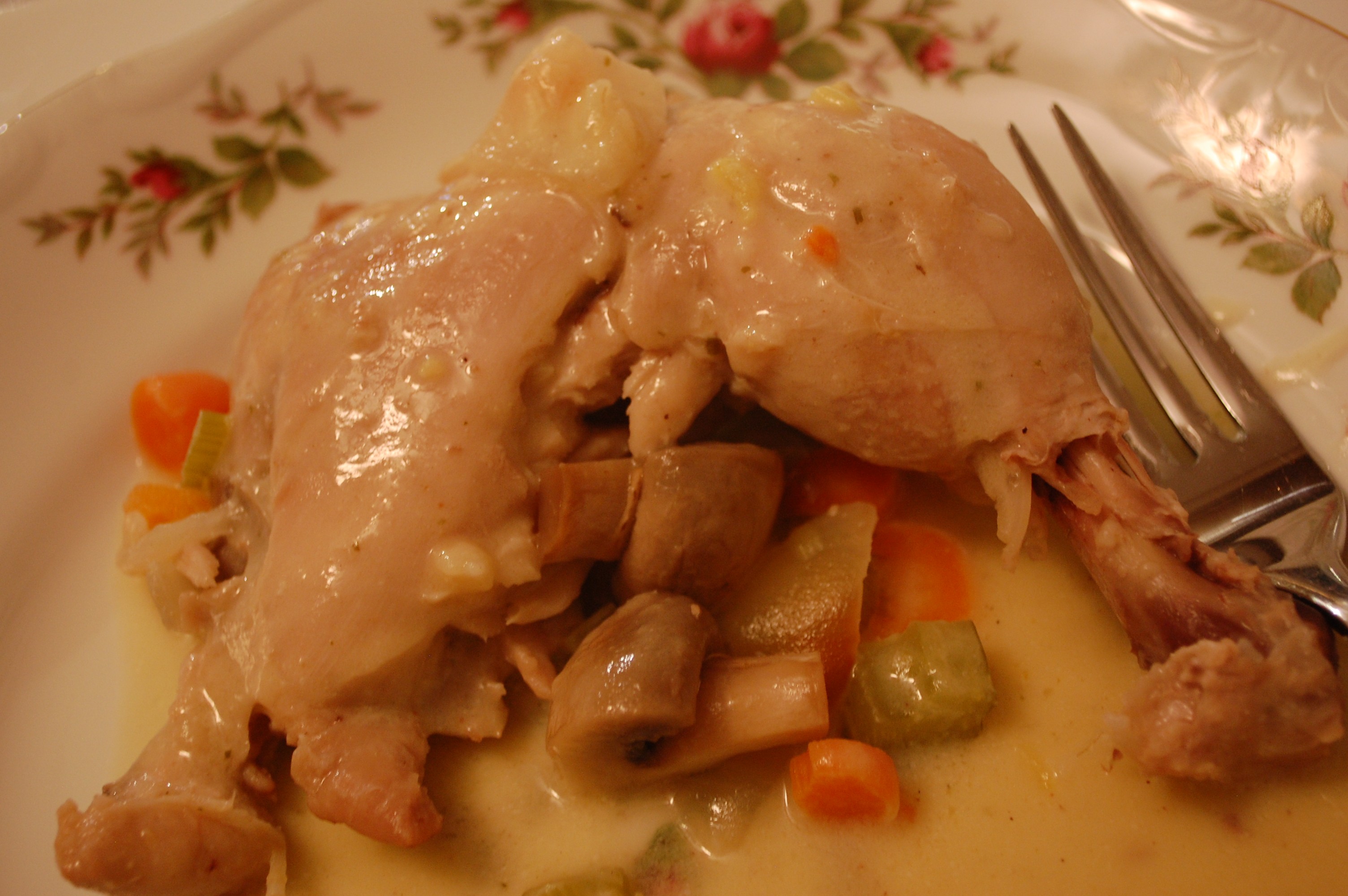 Julia Child's Chicken Fricassee (Fricassee De Poulet a L’Ancienne