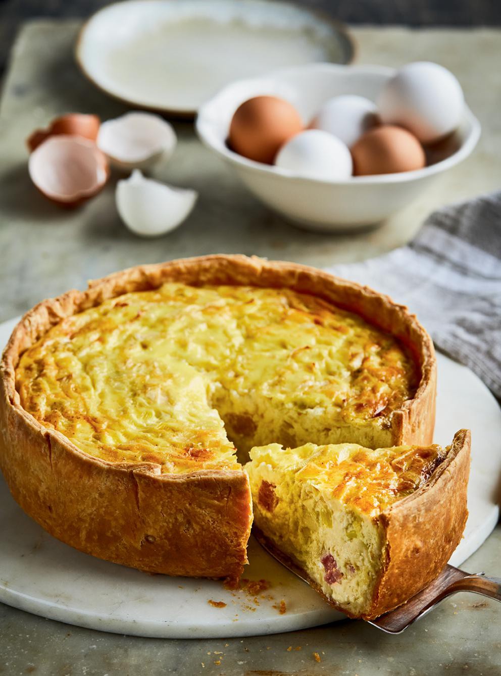 Leek and Ham Quiche ExPat Copy Me That