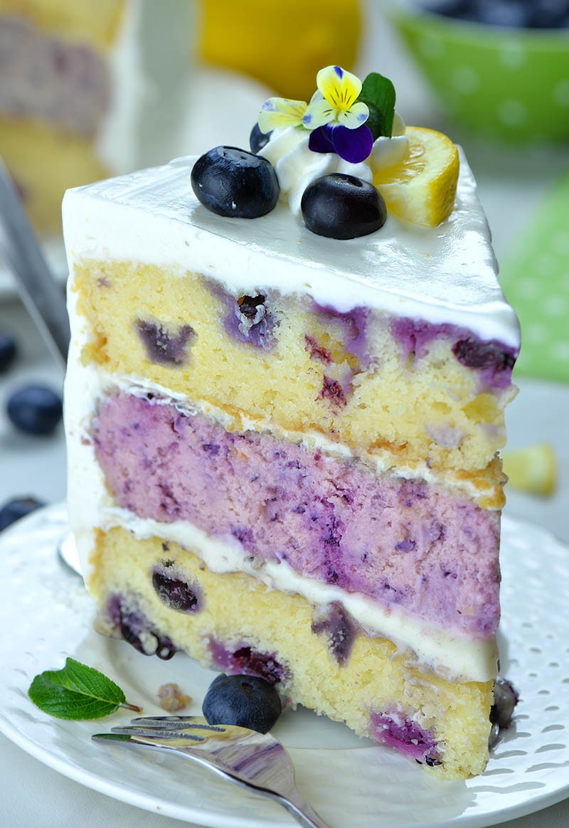 Lemon Blueberry Cheesecake Cake | Steph E. | Copy Me That