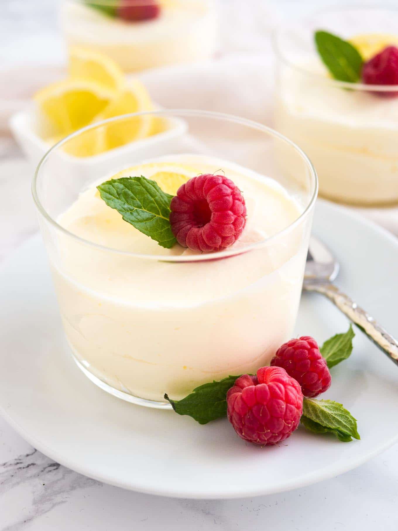 Lemon Mousse Recipe {Easy Summer Dessert} | Bryony Andrew | Copy Me That