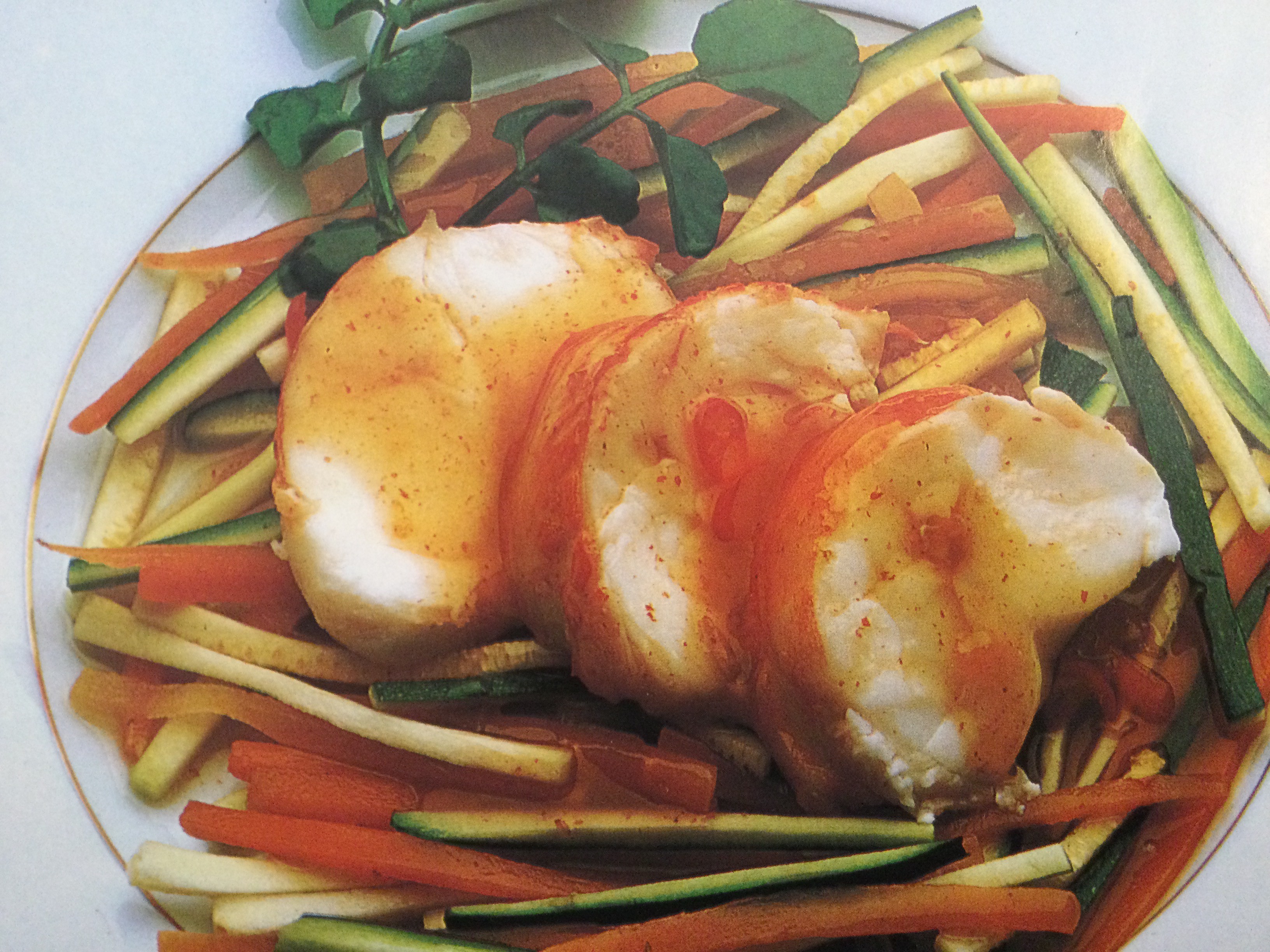 Lobster medallion Salad with honey chilli sauce | Helen Stewart | Copy ...