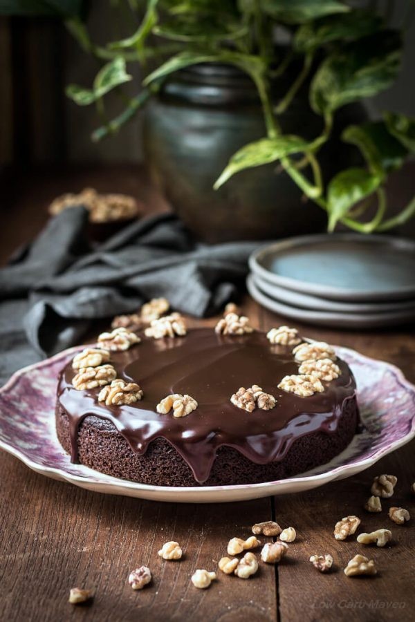 Gluten and Dairy-Free Chocolate Walnut Cake - California Walnuts