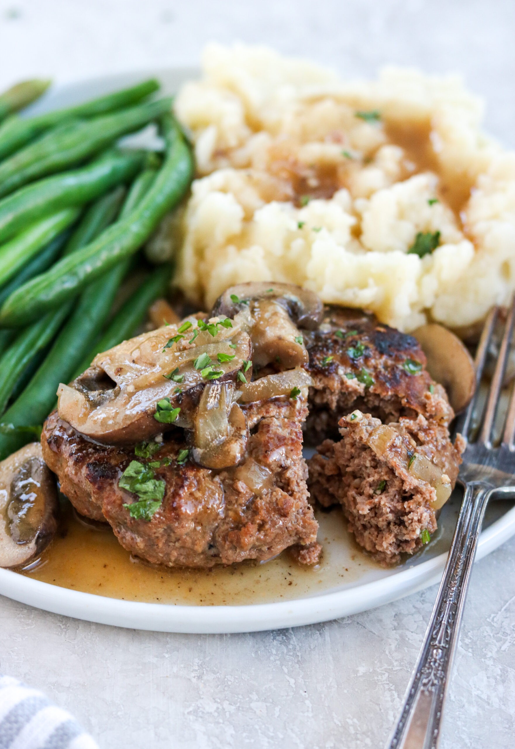 Old Fashioned Salisbury Steak With Mushroom Gravy Shar Copy Me That