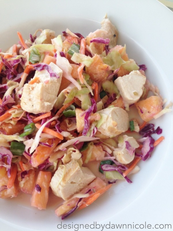 Oriental Pineapple Coleslaw Salad with Grilled Chicken {Whole 30 ...