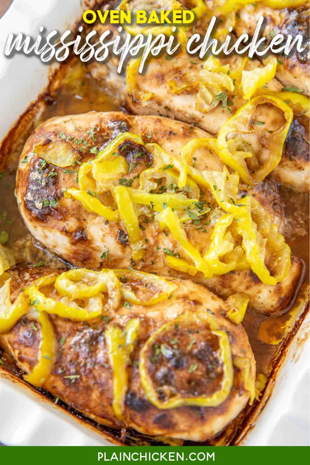 Oven Baked Mississippi Chicken (5 Ingredients) | Ramonadeb | Copy Me That