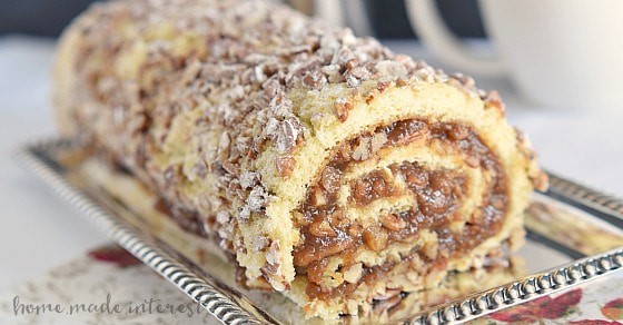 Pecan Pie Cake Roll Recipe - Home. Made. Interest.