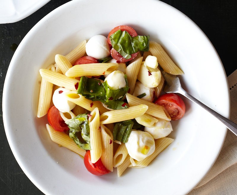 Penne with Cherry Tomatoes, Basil, and Mozzarella | JayT | Copy Me That