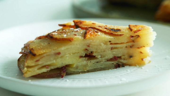 Potato Gratin Recipe with Herbs and Shallots | WGBjr | Copy Me That