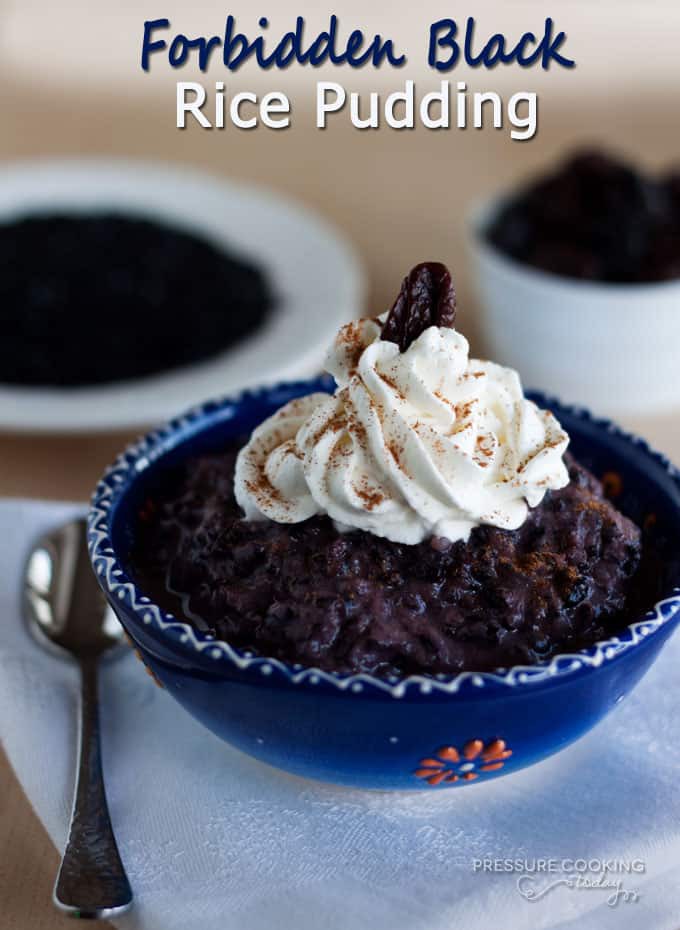 Pressure Cooker (Instant Pot) Forbidden Black Rice